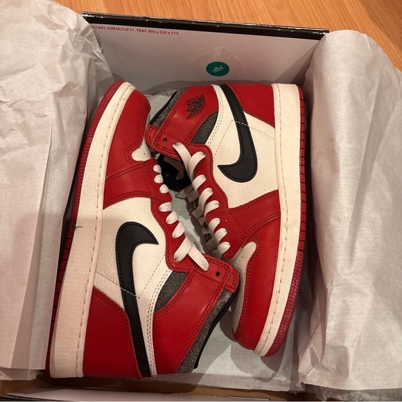Nike Air Jordan 1 Lost and Found Red and Black Sneakers